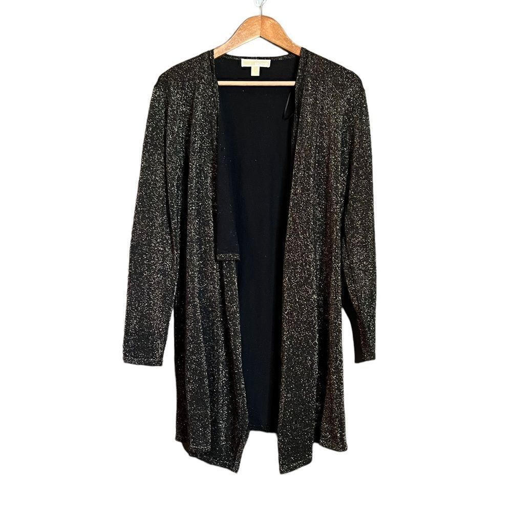 โMichaelย Michaelโkorsโgoldโmetallicโcardigan.โSizeโsmall